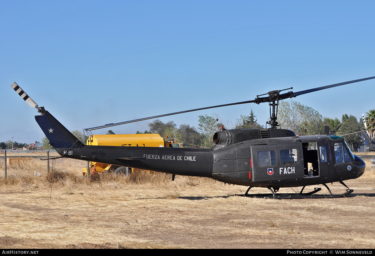 Aircraft Photo of H-81 | Bell UH-1H Iroquois | Chile - Air Force | AirHistory.net #668275