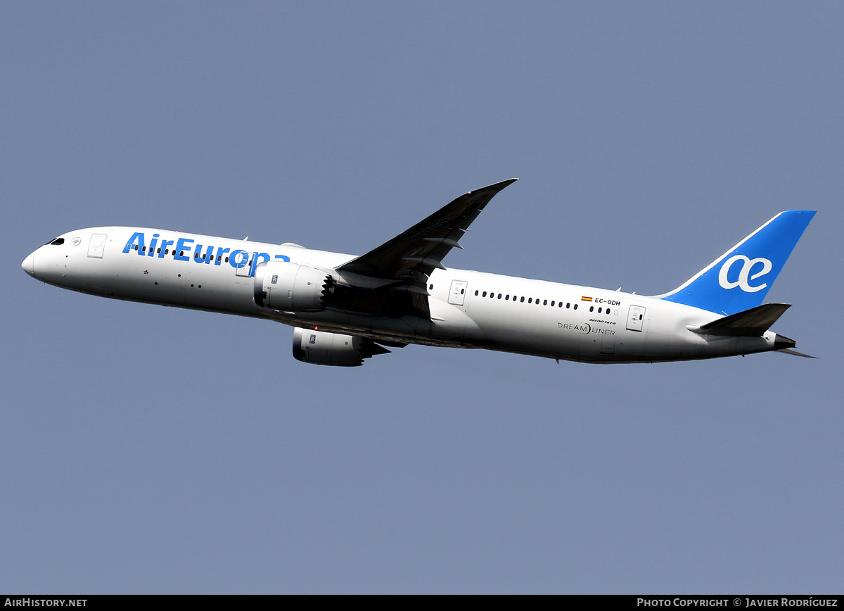 Aircraft Photo of EC-ODH | Boeing 787-9 Dreamliner | Air Europa | AirHistory.net #668276