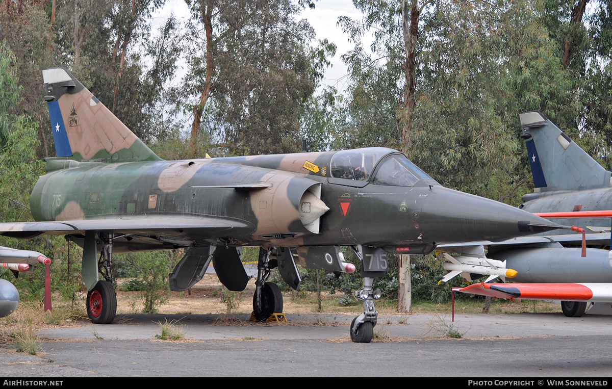 Aircraft Photo of 715 | Mirage M5MA Elkan | Chile - Air Force | AirHistory.net #668300