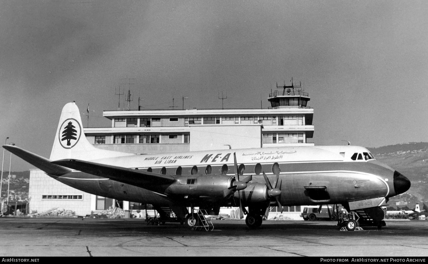 Aircraft Photo of OD-ACU | Vickers 754D Viscount | MEA - Middle East Airlines | AirHistory.net #668312