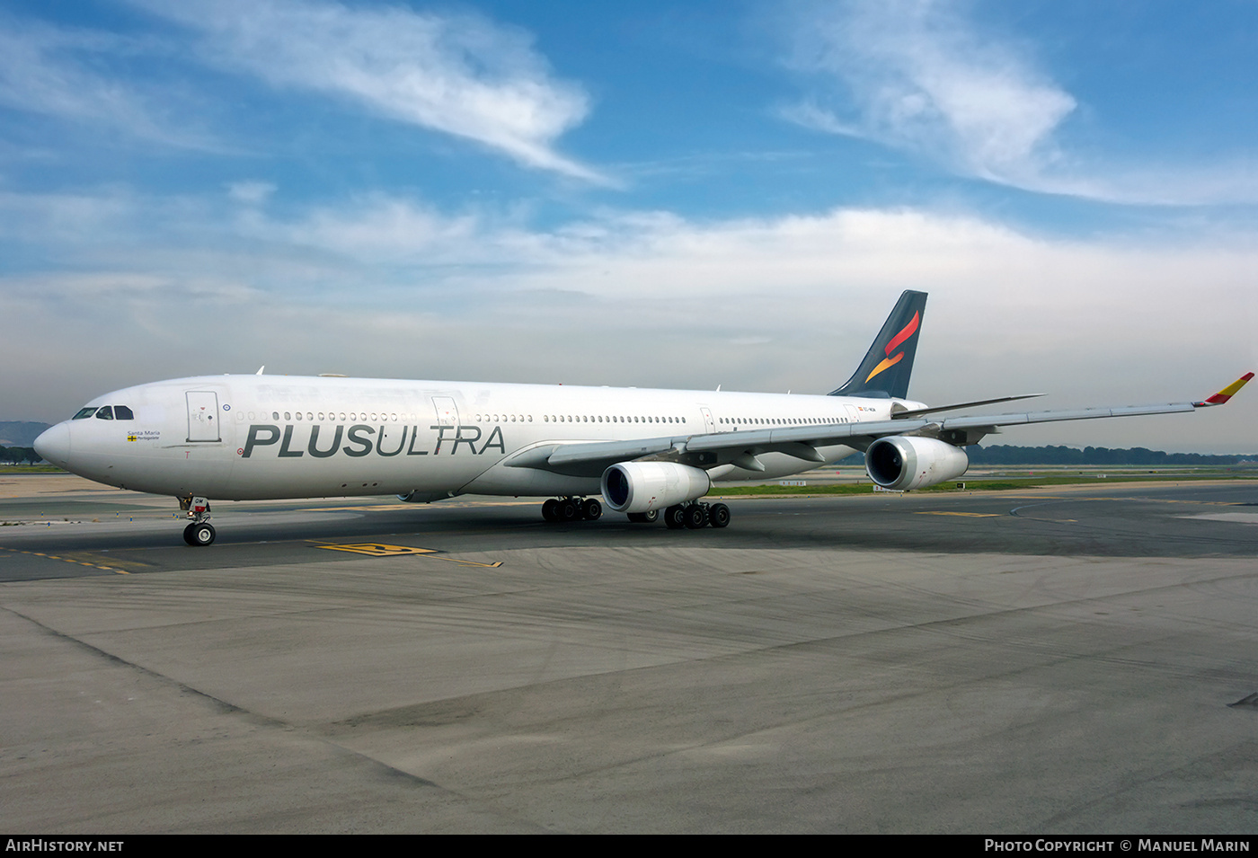 Aircraft Photo of EC-MQM | Airbus A340-313X | Plus Ultra Líneas Aéreas | AirHistory.net #668350