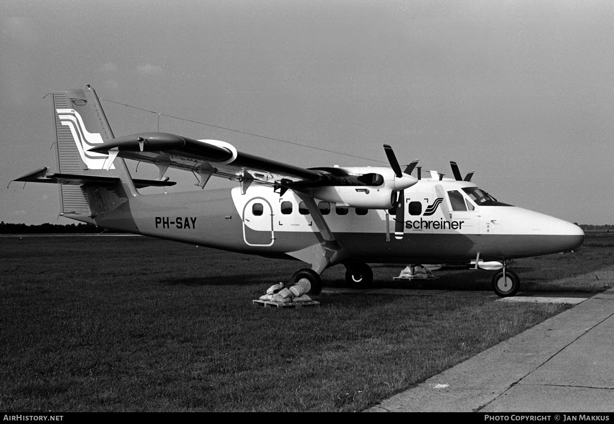 Aircraft Photo of PH-SAY | De Havilland Canada DHC-6-310 Twin Otter | Schreiner Airways | AirHistory.net #668387