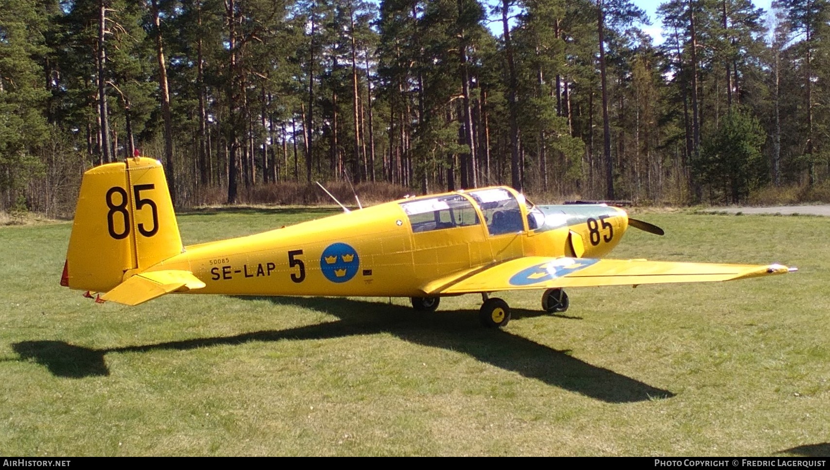 Aircraft Photo of SE-LAP / 50085 | Saab 91C Safir | Sweden - Air Force | AirHistory.net #668463