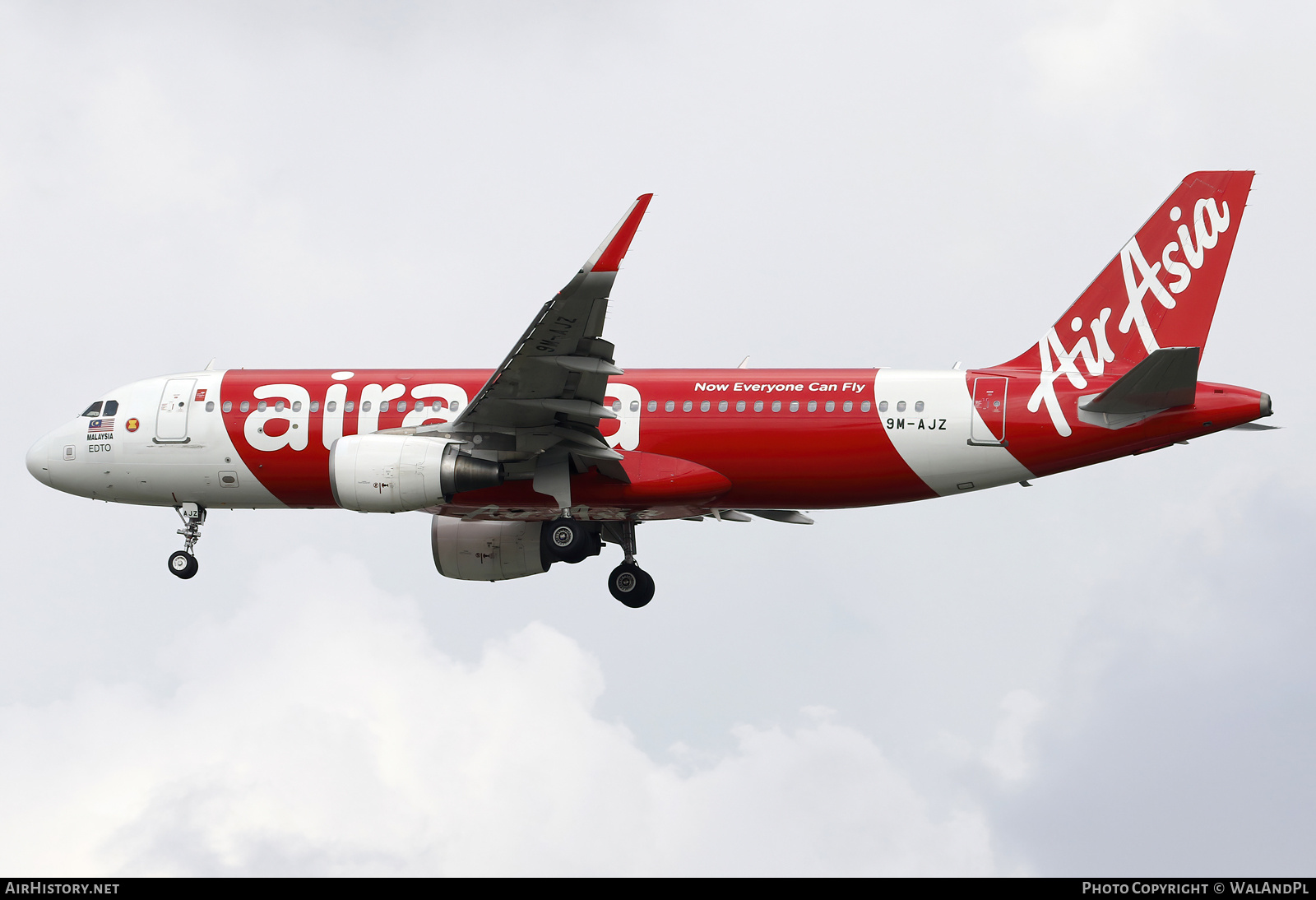 Aircraft Photo of 9M-AJZ | Airbus A320-216 | AirAsia | AirHistory.net #668524