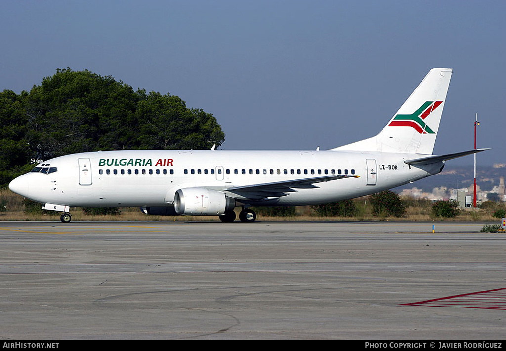 Aircraft Photo of LZ-BOK | Boeing 737-3M8 | Bulgaria Air | AirHistory.net #668537
