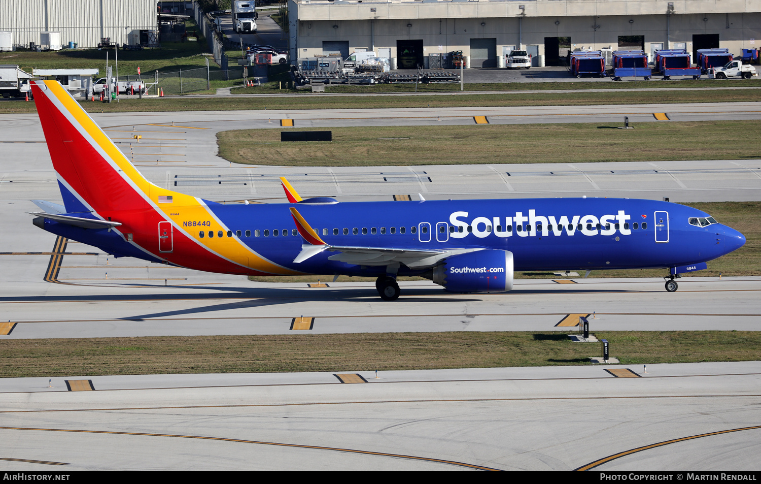 Aircraft Photo of N8844Q | Boeing 737-8 Max 8 | Southwest Airlines | AirHistory.net #668584