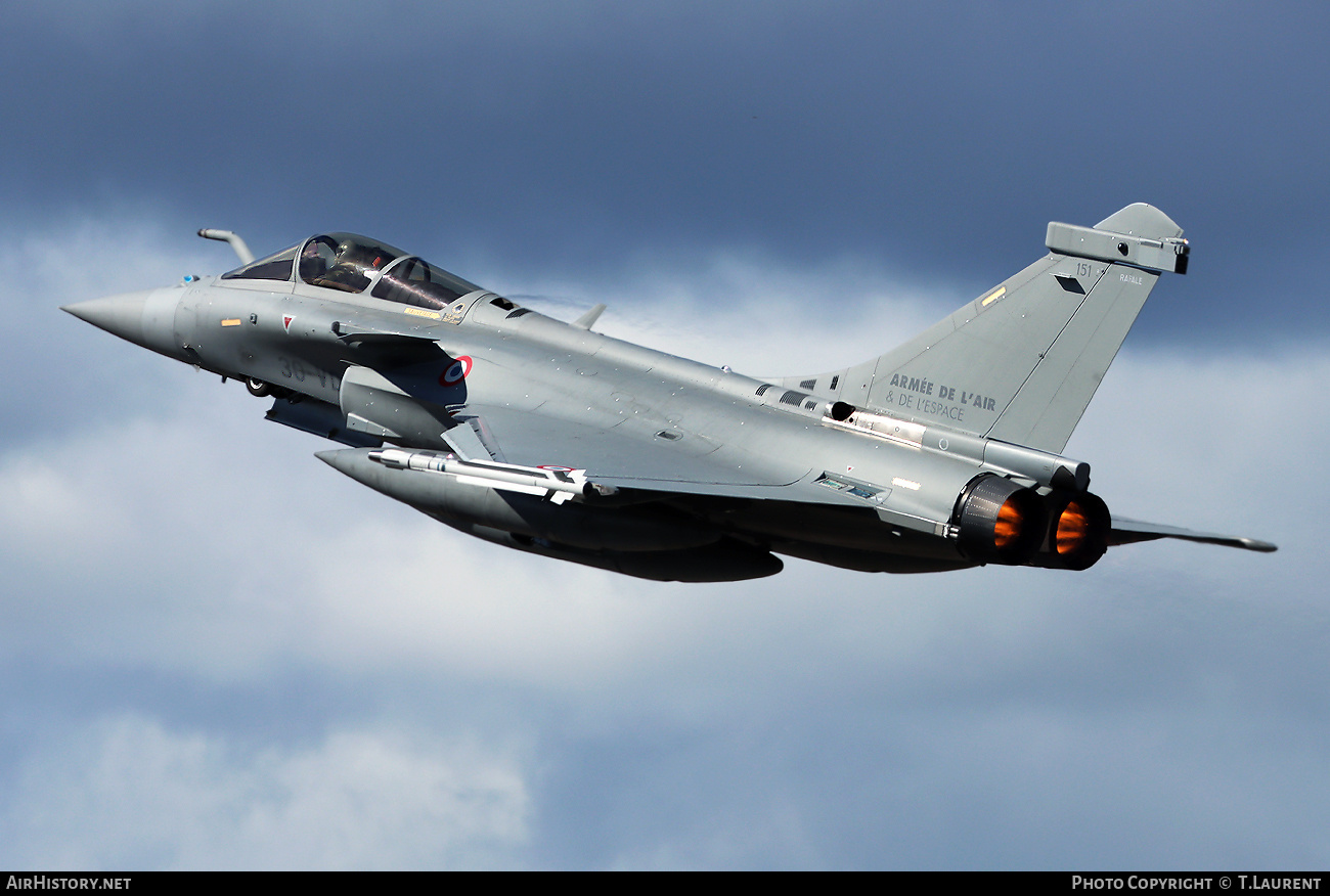 Aircraft Photo of 151 | Dassault Rafale C | France - Air Force | AirHistory.net #668630
