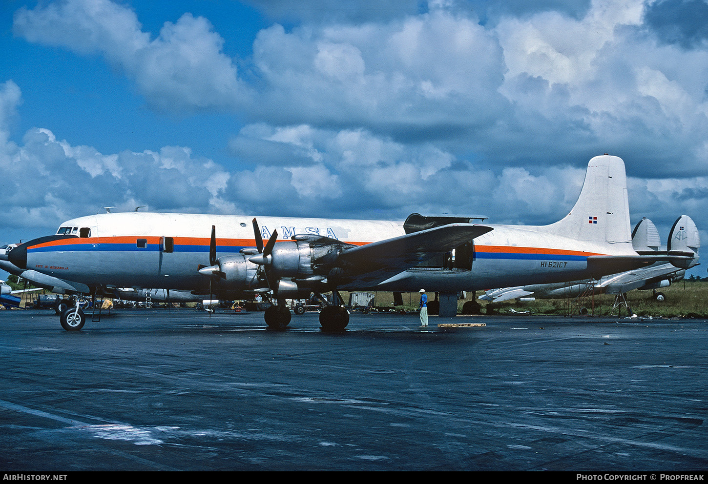 Aircraft Photo of HI-621CT | Douglas DC-7B | AMSA - Aerolíneas Mundo | AirHistory.net #668664