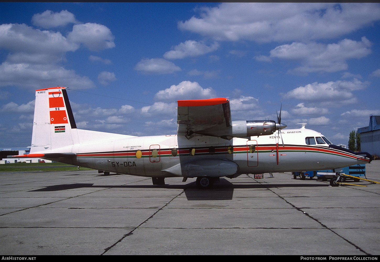 Aircraft Photo of 5Y-DCA | Aerospatiale N-262C-63 Fregate | Kenya Department of Civil Aviation | AirHistory.net #668668