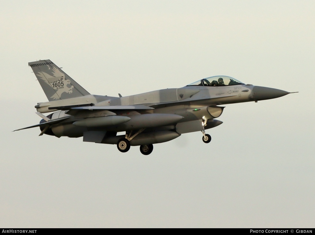 Aircraft Photo of 1605 / 18-0005 | Lockheed Martin F-16C Fighting Falcon | Bahrain - Air Force | AirHistory.net #668682