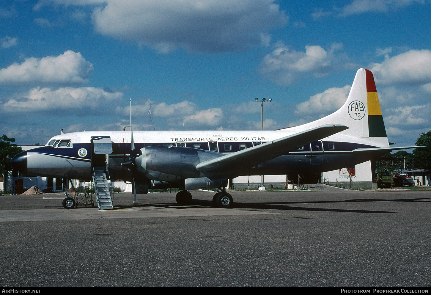 Aircraft Photo of FAB-73 | Convair 580 | Bolivia - Air Force | AirHistory.net #668717