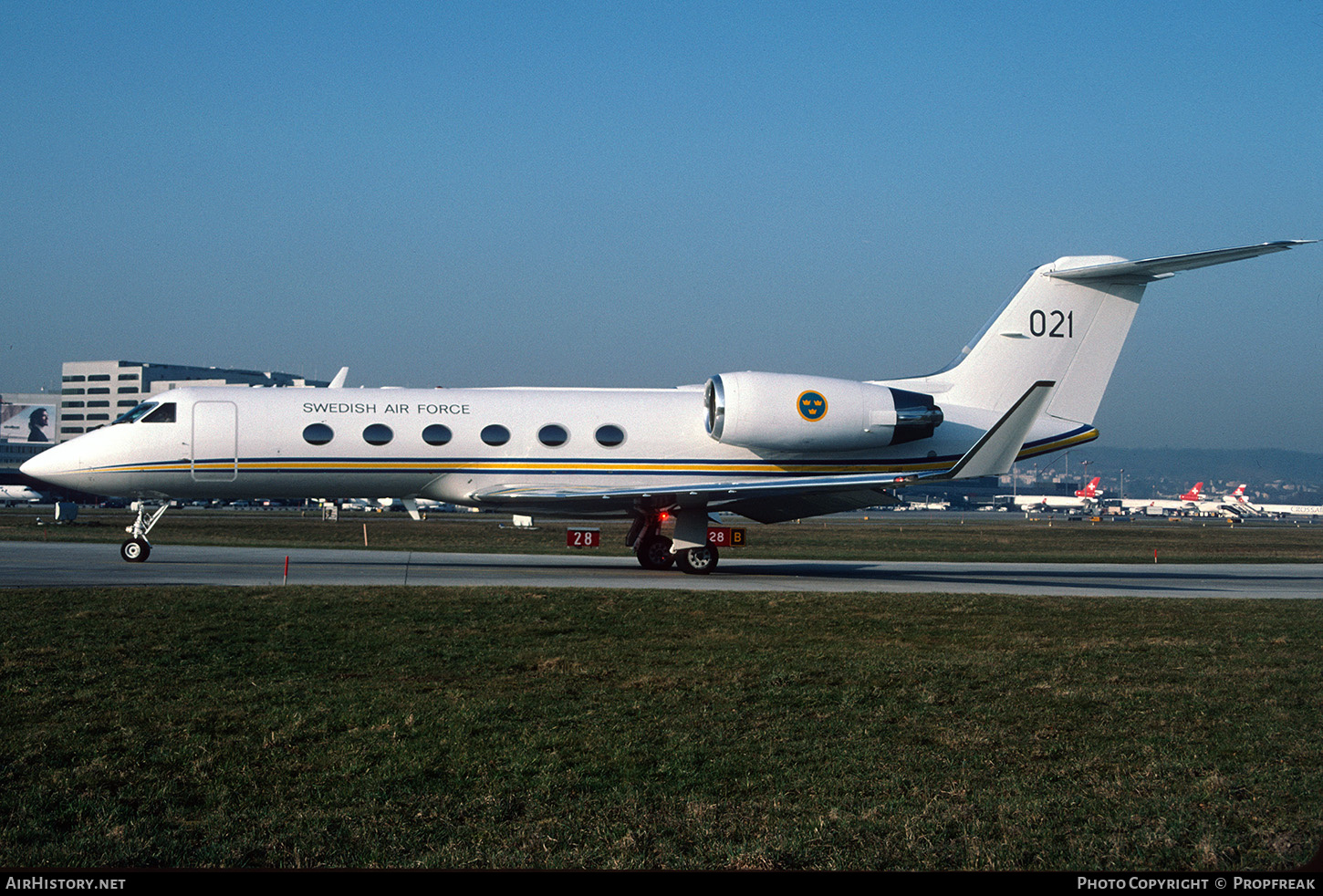 Aircraft Photo of 102001 / 021 | Gulfstream Aerospace G-IV Gulfstream IV | Sweden - Air Force | AirHistory.net #668788