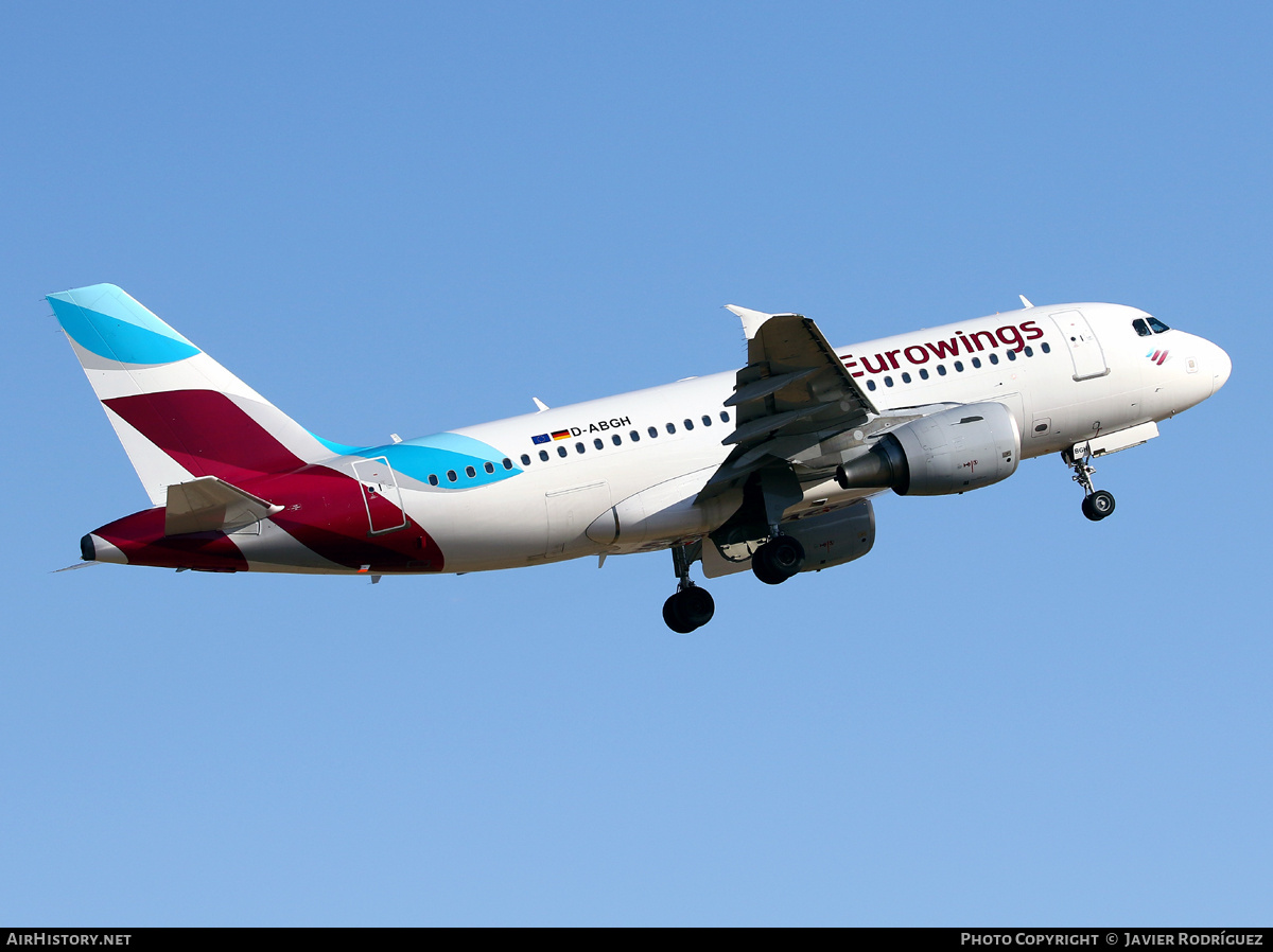 Aircraft Photo of D-ABGH | Airbus A319-112 | Eurowings | AirHistory.net #668797
