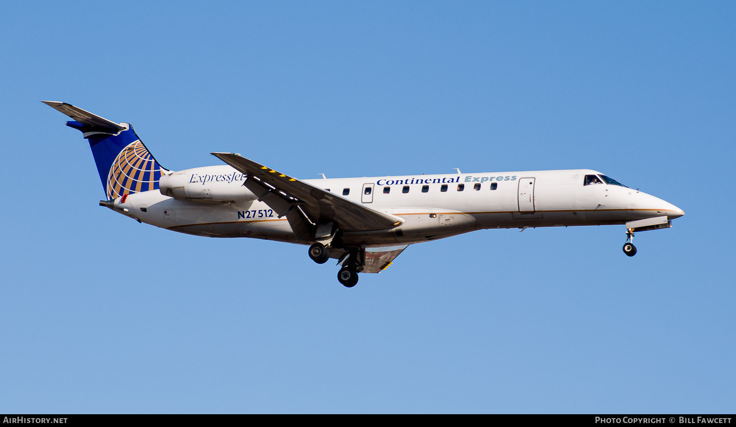 Aircraft Photo of N27512 | Embraer ERJ-135ER (EMB-135ER) | Continental Express | AirHistory.net #668807