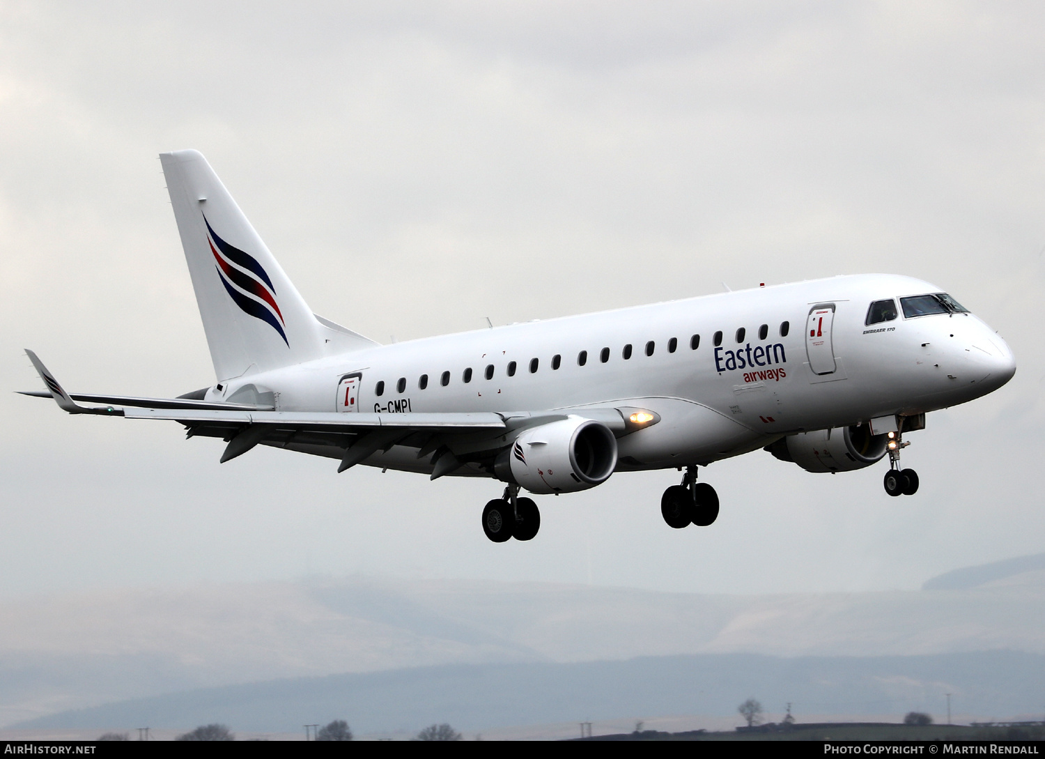 Aircraft Photo of G-CMPI | Embraer 170LR (ERJ-170-100LR) | Eastern Airways | AirHistory.net #668823