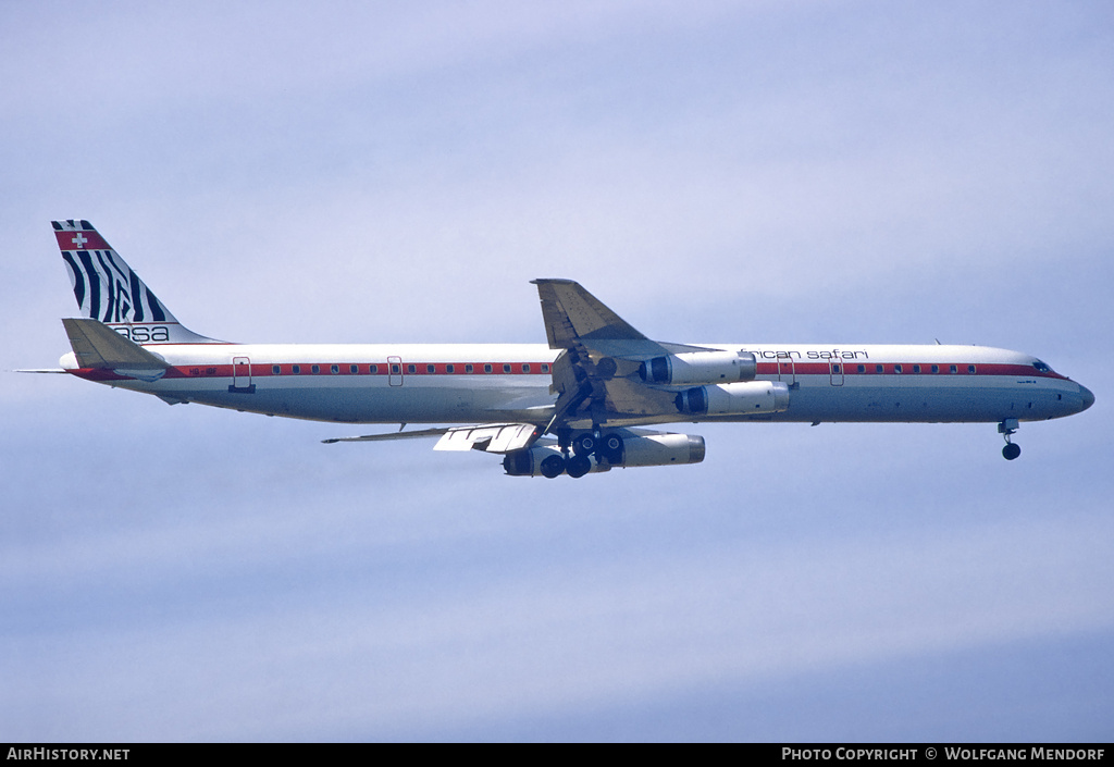 Aircraft Photo of HB-IBF | McDonnell Douglas DC-8-63 | African Safari Airways - ASA | AirHistory.net #668919