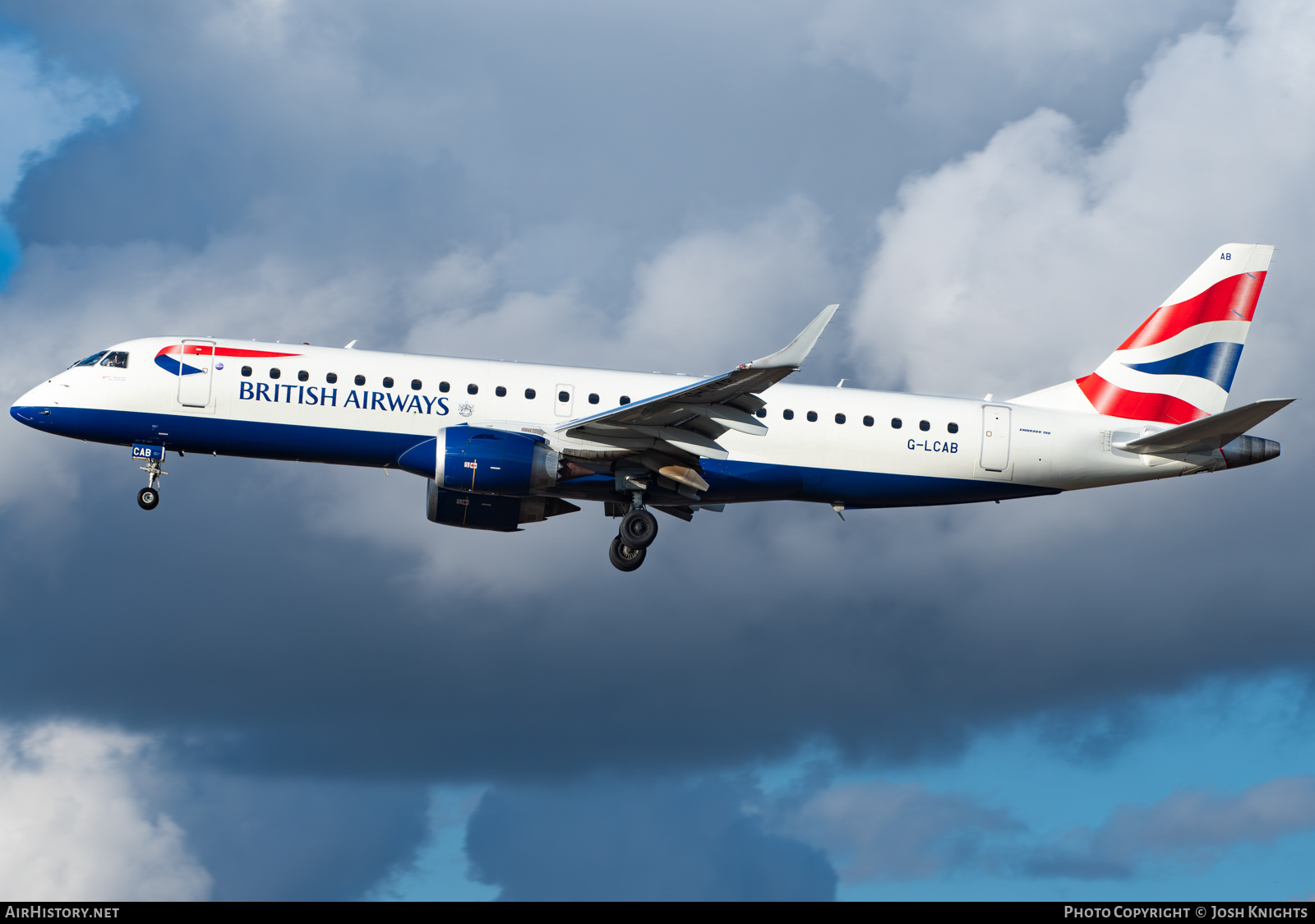 Aircraft Photo of G-LCAB | Embraer 190SR (ERJ-190-100SR) | British Airways | AirHistory.net #668927