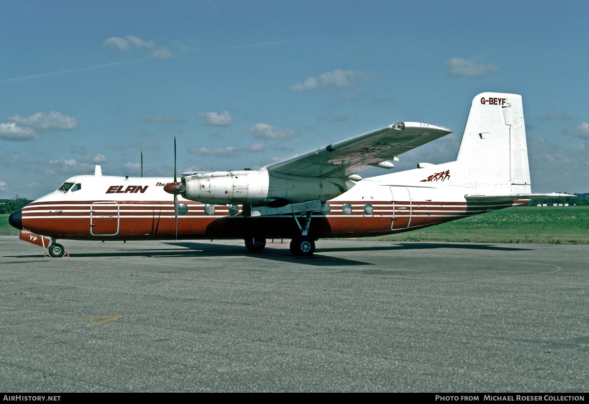 Aircraft Photo of G-BEYF | Handley Page HPR-7 Herald 401 | Elan Overnight Delivery System | AirHistory.net #668948
