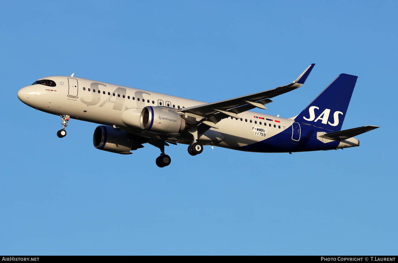 Aircraft Photo of F-WWBU | Airbus A320-251N | Scandinavian Airlines - SAS | AirHistory.net #668970