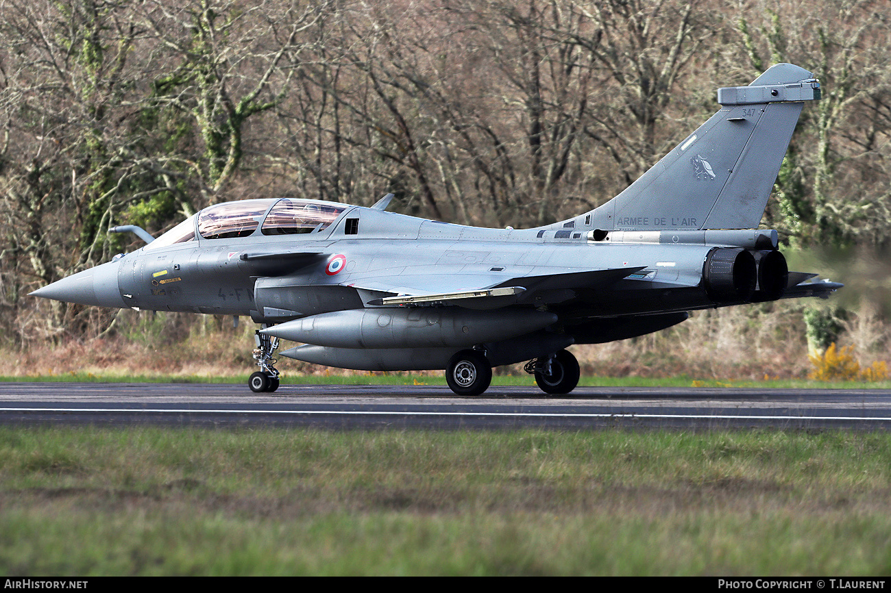 Aircraft Photo of 347 | Dassault Rafale B | France - Air Force | AirHistory.net #669015