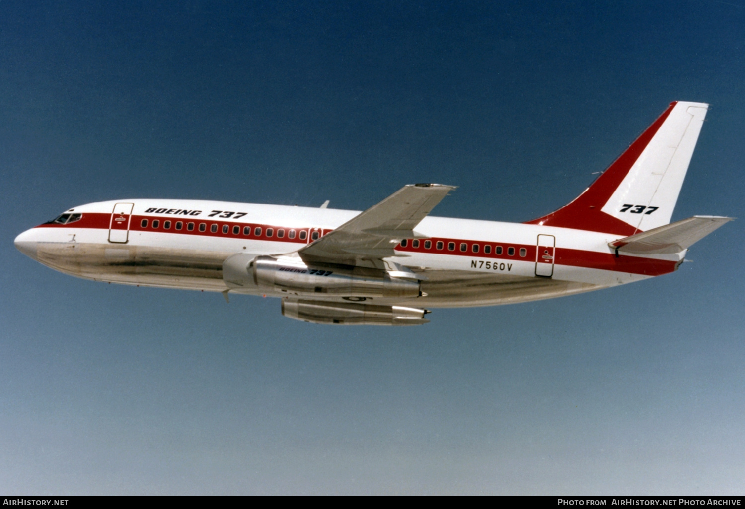 Aircraft Photo of N7560V | Boeing 737-200 | Boeing | AirHistory.net #669095