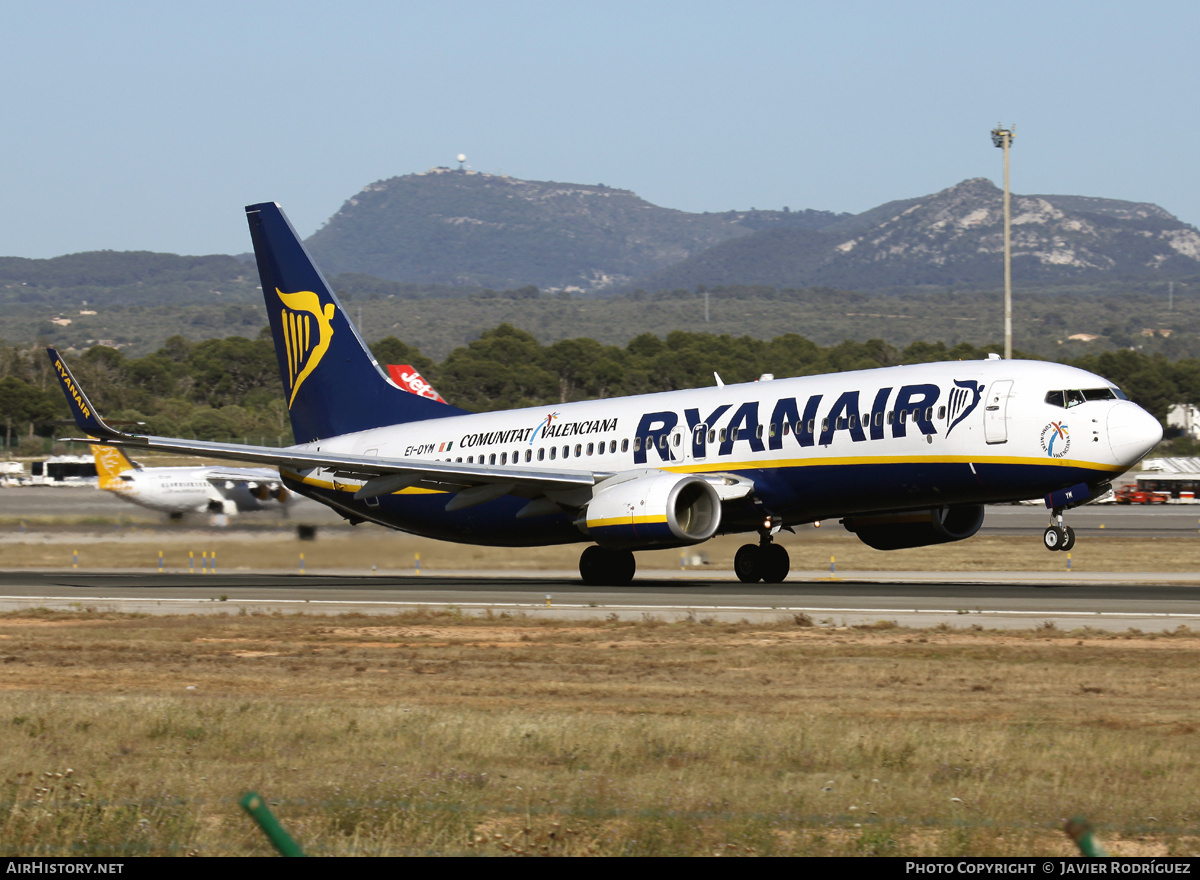 Aircraft Photo of EI-DYM | Boeing 737-8AS | Ryanair | AirHistory.net #669102