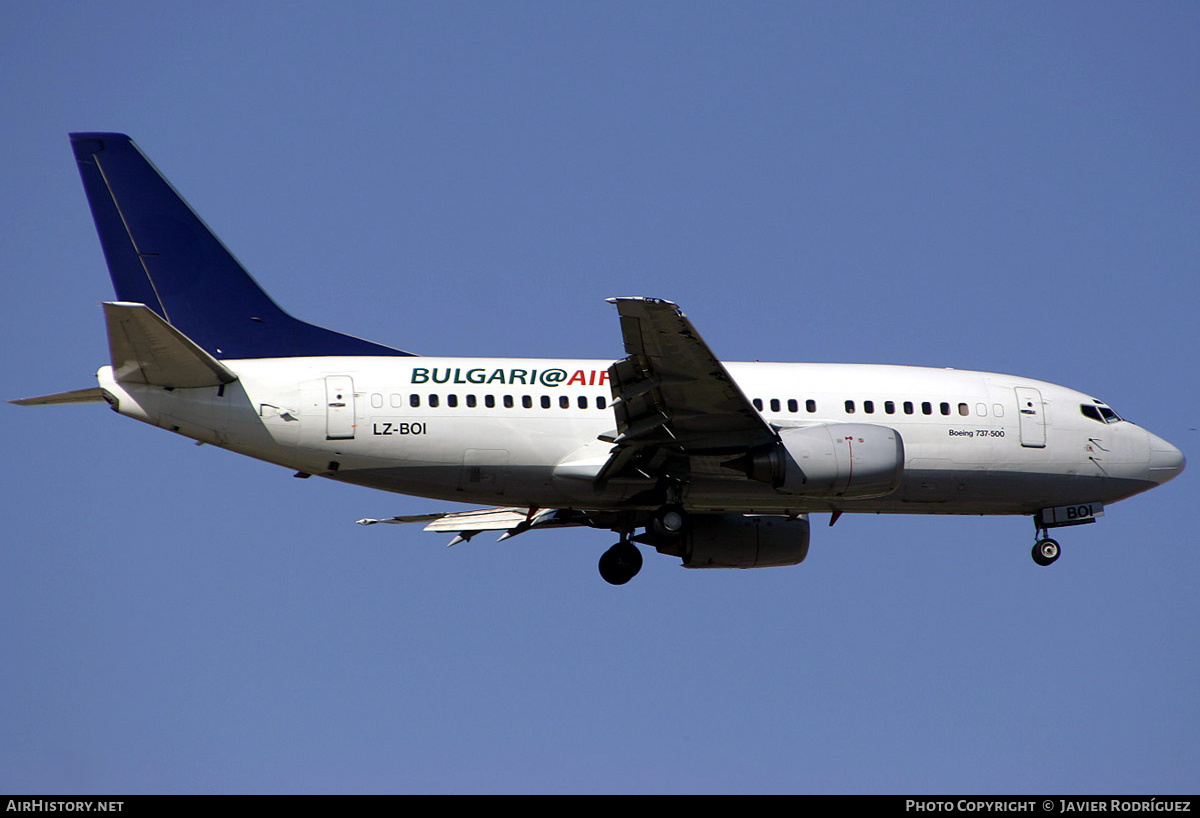 Aircraft Photo of LZ-BOI | Boeing 737-530 | Bulgaria Air | AirHistory.net #669123