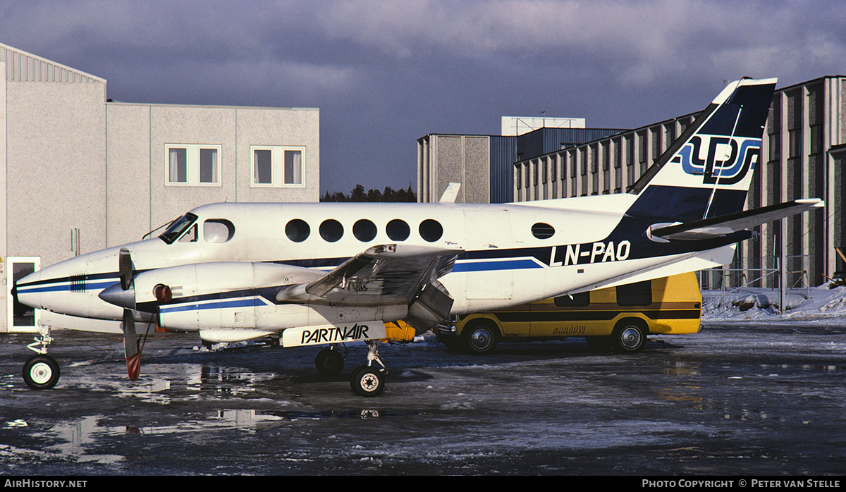 Aircraft Photo of LN-PAO | Beech 100 King Air | Partnair | AirHistory.net #669198