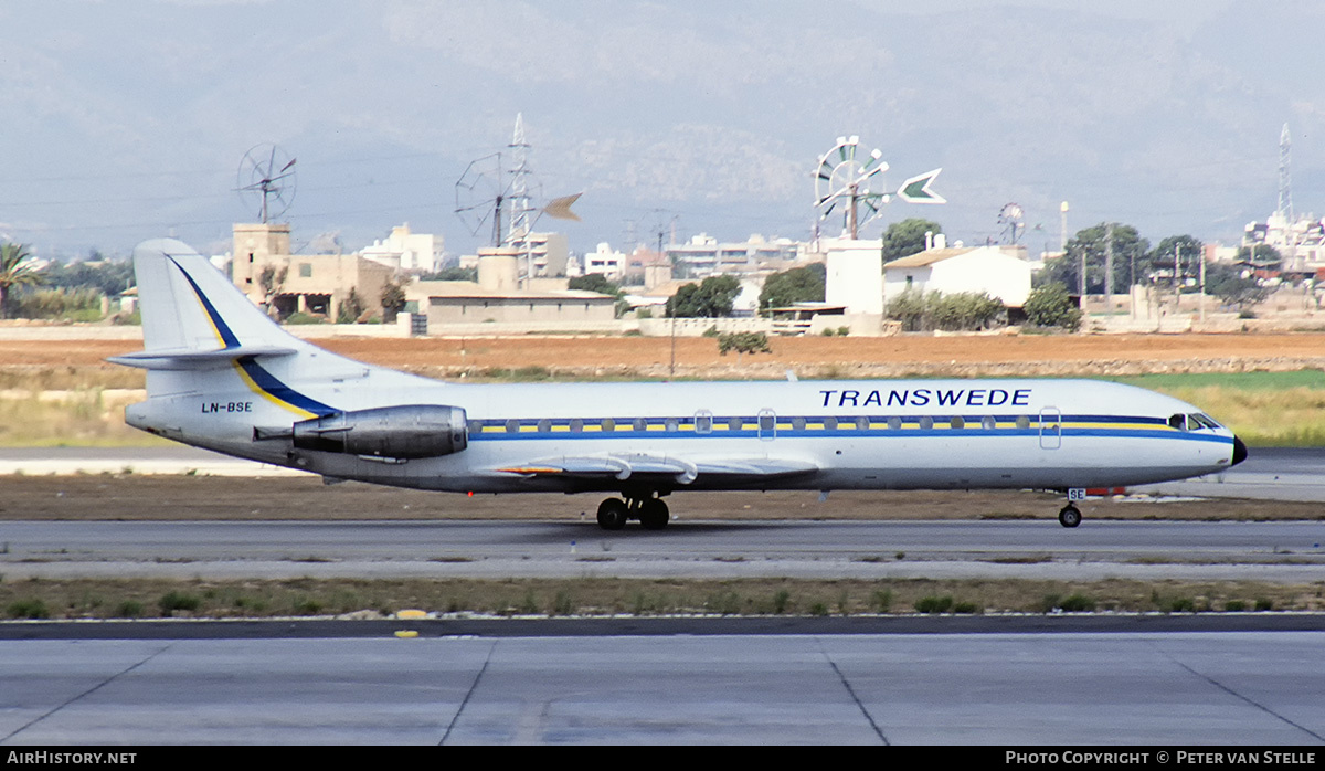 Aircraft Photo of LN-BSE | Sud SE-210 Caravelle 10B3 Super B | Transwede Airways | AirHistory.net #669212