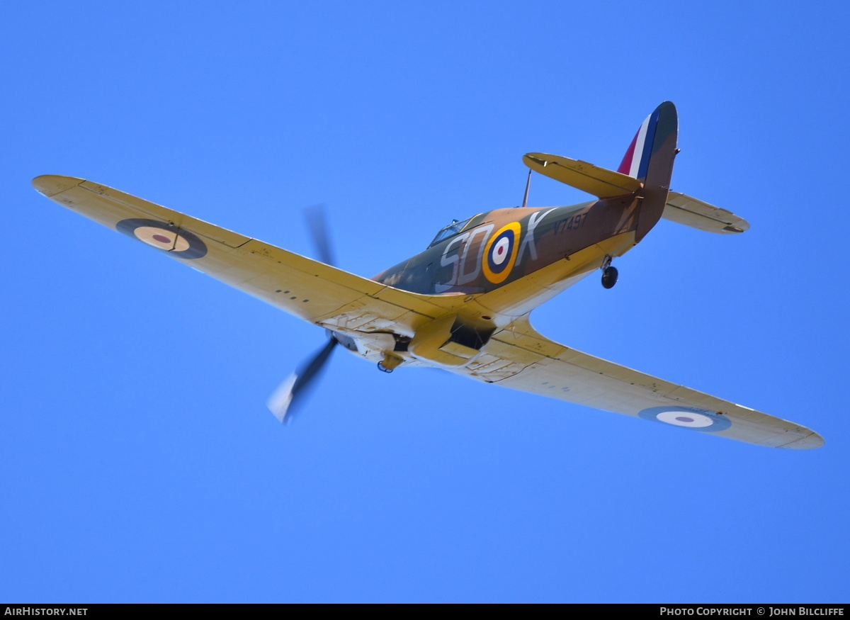 Aircraft Photo of G-HRLI / V7497 | Hawker Hurricane Mk1 | UK - Air Force | AirHistory.net #669234