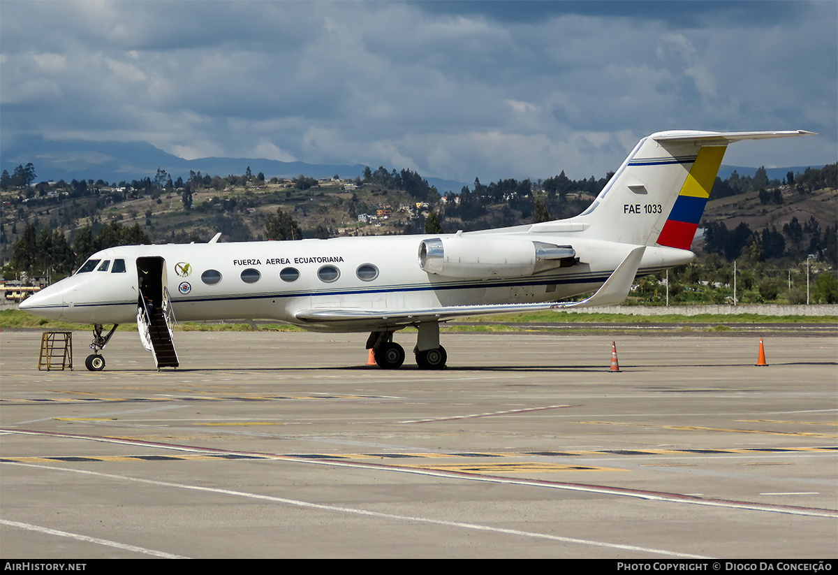 Aircraft Photo of FAE-1033 | Grumman American G-1159 Gulfstream II-SP | Ecuador - Air Force | AirHistory.net #669263