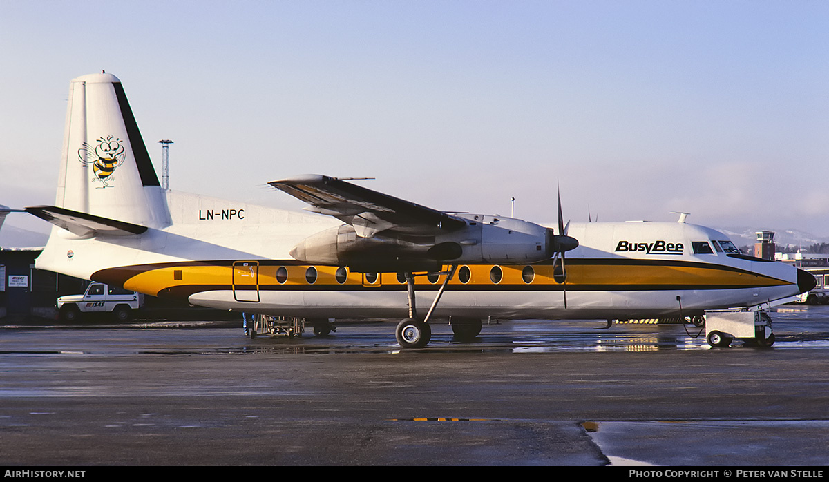Aircraft Photo of LN-NPC | Fokker F27-100 Friendship | Busy Bee of Norway | AirHistory.net #669276