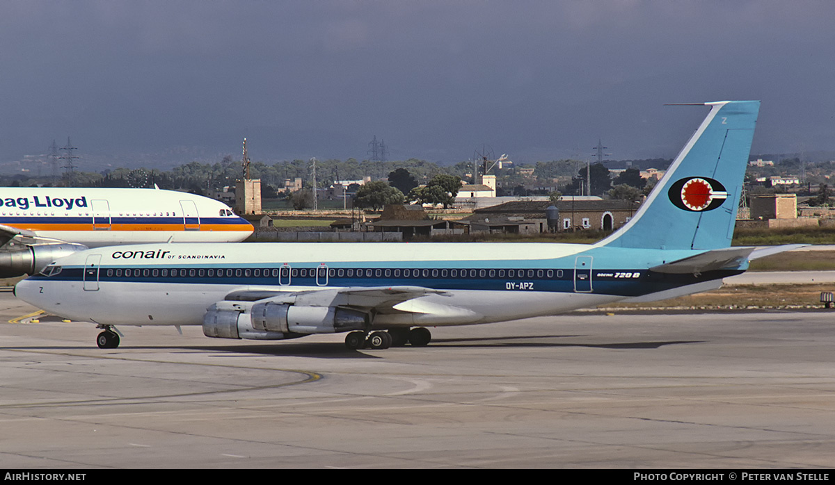 Aircraft Photo of OY-APZ | Boeing 720-051B | Conair of Scandinavia | AirHistory.net #669322