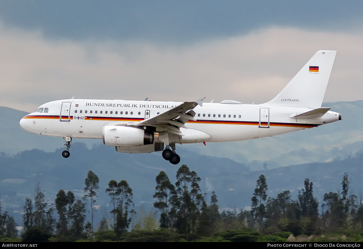 Aircraft Photo of 1502 | Airbus ACJ319 (A319-133/CJ) | Germany - Air Force | AirHistory.net #669347