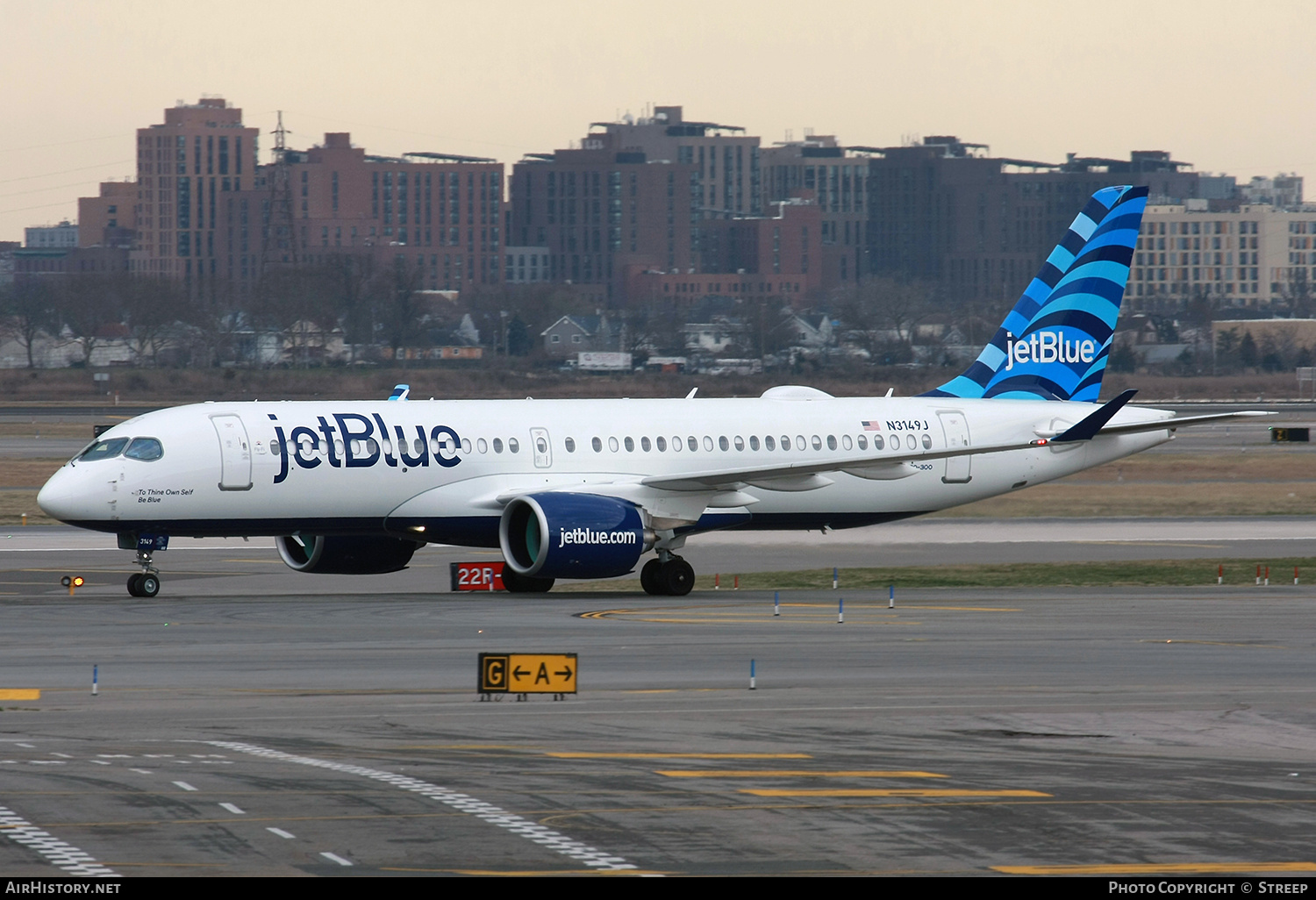 Aircraft Photo of N3149J | Airbus A220-300 (BD-500-1A11) | JetBlue Airways | AirHistory.net #669374