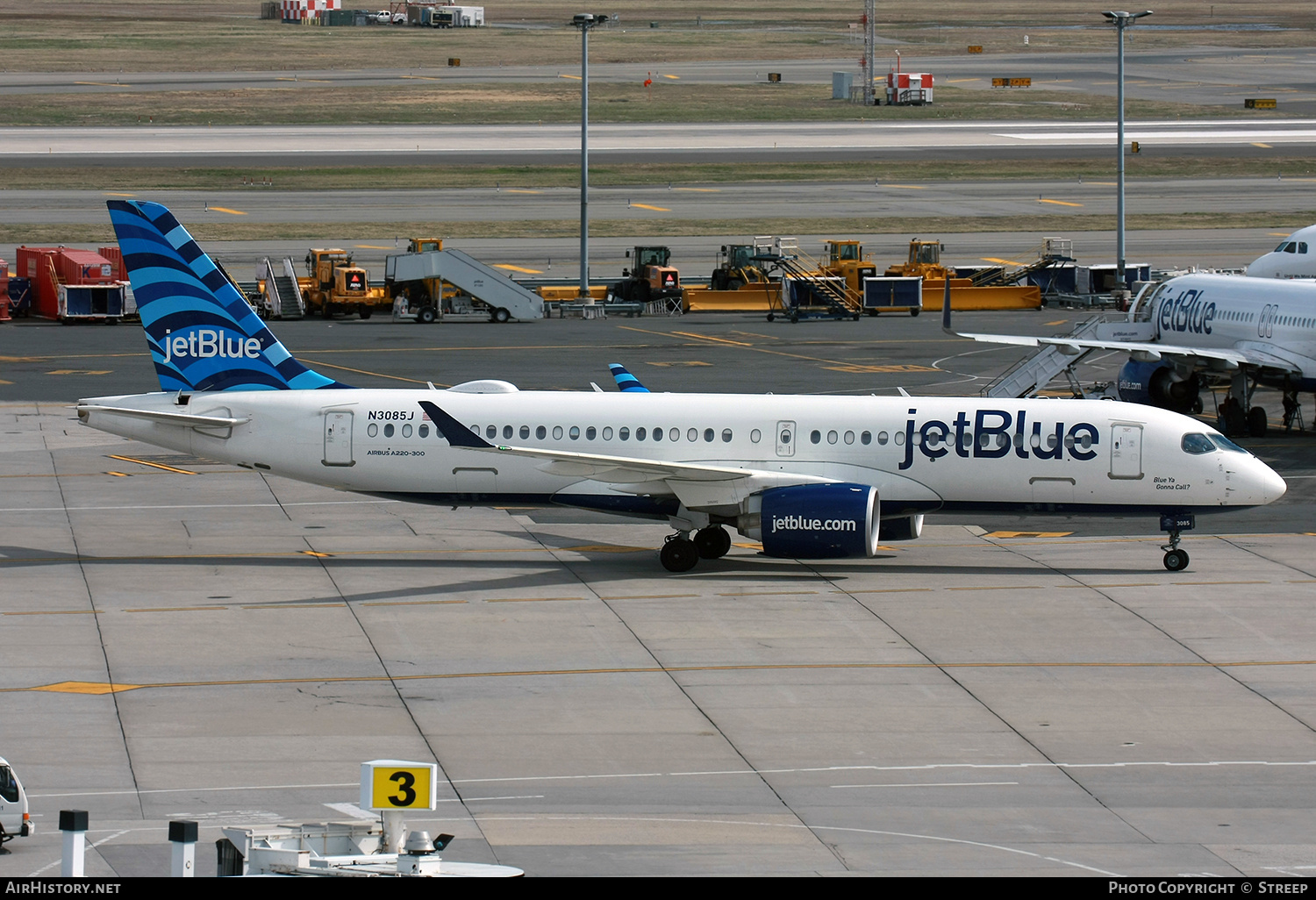 Aircraft Photo of N3085J | Airbus A220-300 (BD-500-1A11) | JetBlue Airways | AirHistory.net #669390