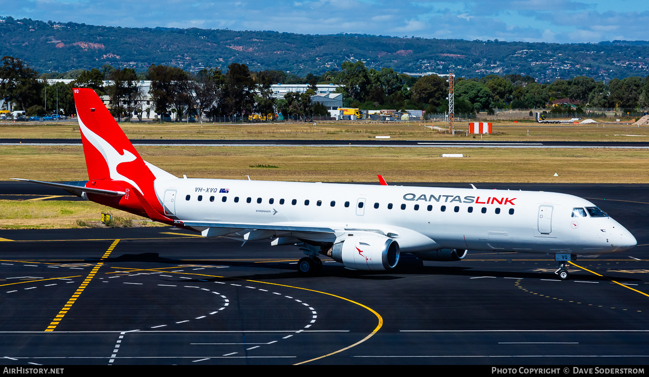 Aircraft Photo of VH-XVQ | Embraer 190AR (ERJ-190-100IGW) | QantasLink | AirHistory.net #669395