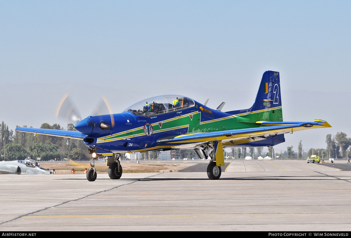 Aircraft Photo of 1434 / 2 | Embraer T-27 Tucano | Brazil - Air Force | AirHistory.net #669470