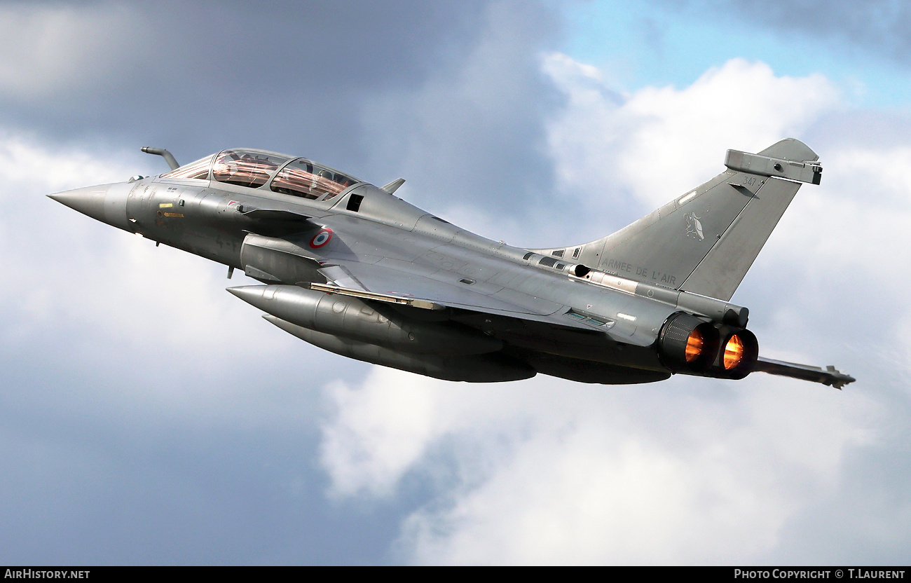 Aircraft Photo of 347 | Dassault Rafale B | France - Air Force | AirHistory.net #669488