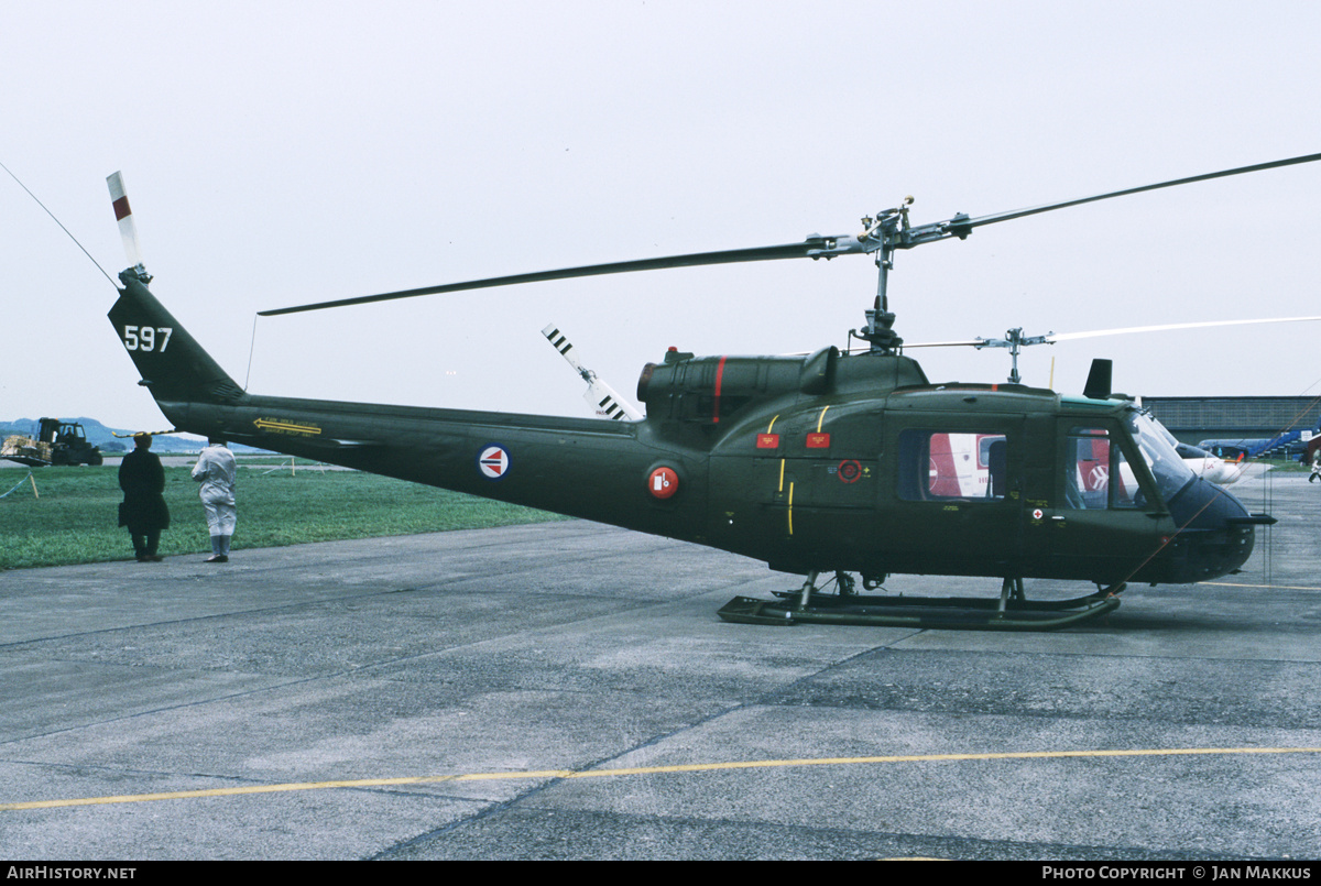 Aircraft Photo of 597 | Bell UH-1B Iroquois | Norway - Air Force | AirHistory.net #669489