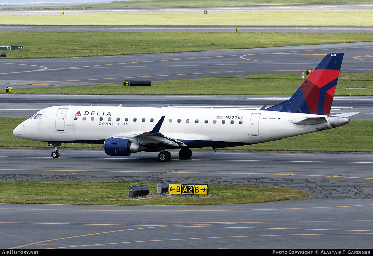 Aircraft Photo of N222JQ | Embraer 175LR (ERJ-170-200LR) | Delta Connection | AirHistory.net #669649