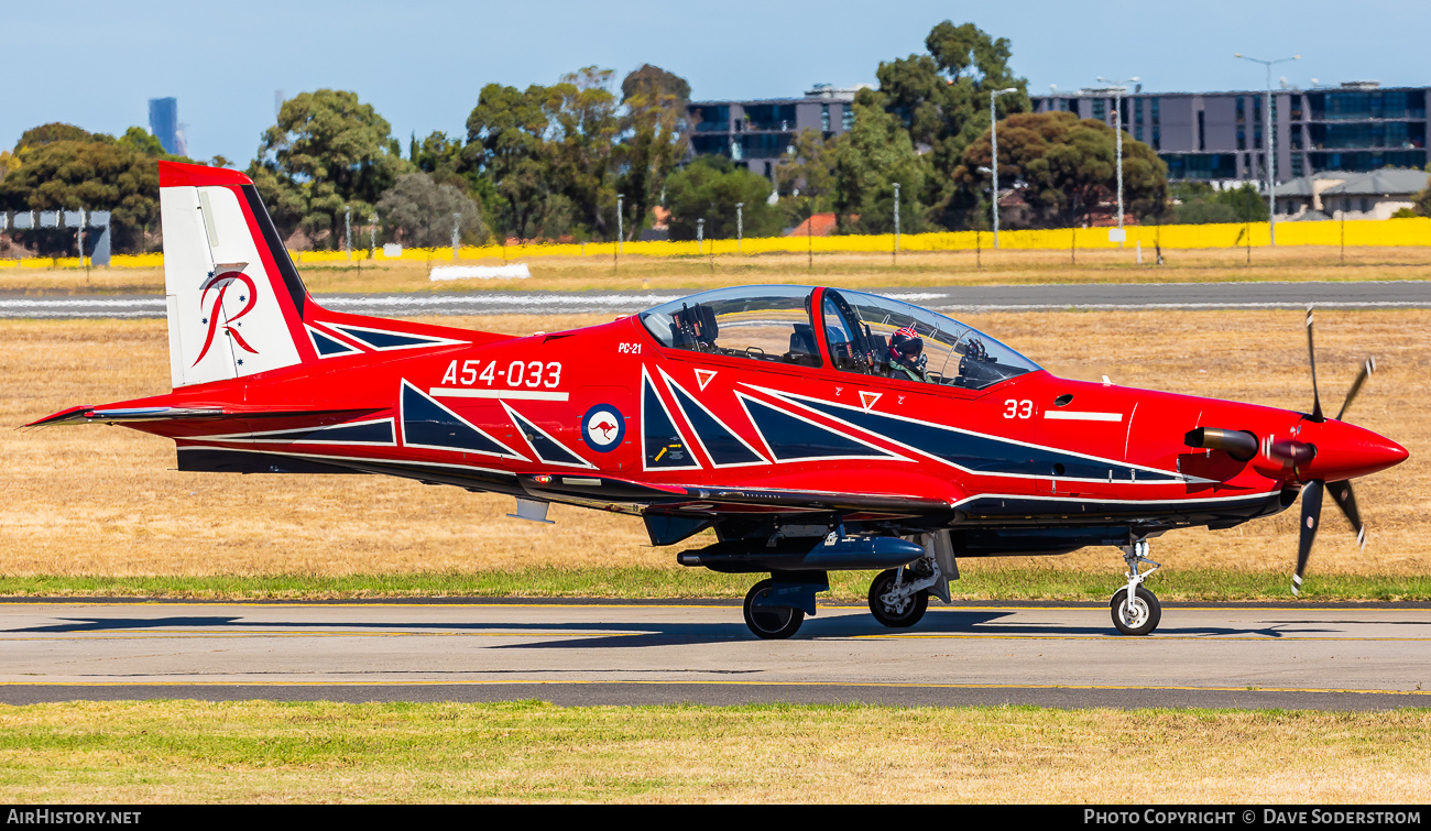 Aircraft Photo of A54-033 | Pilatus PC-21 | Australia - Air Force | AirHistory.net #669743