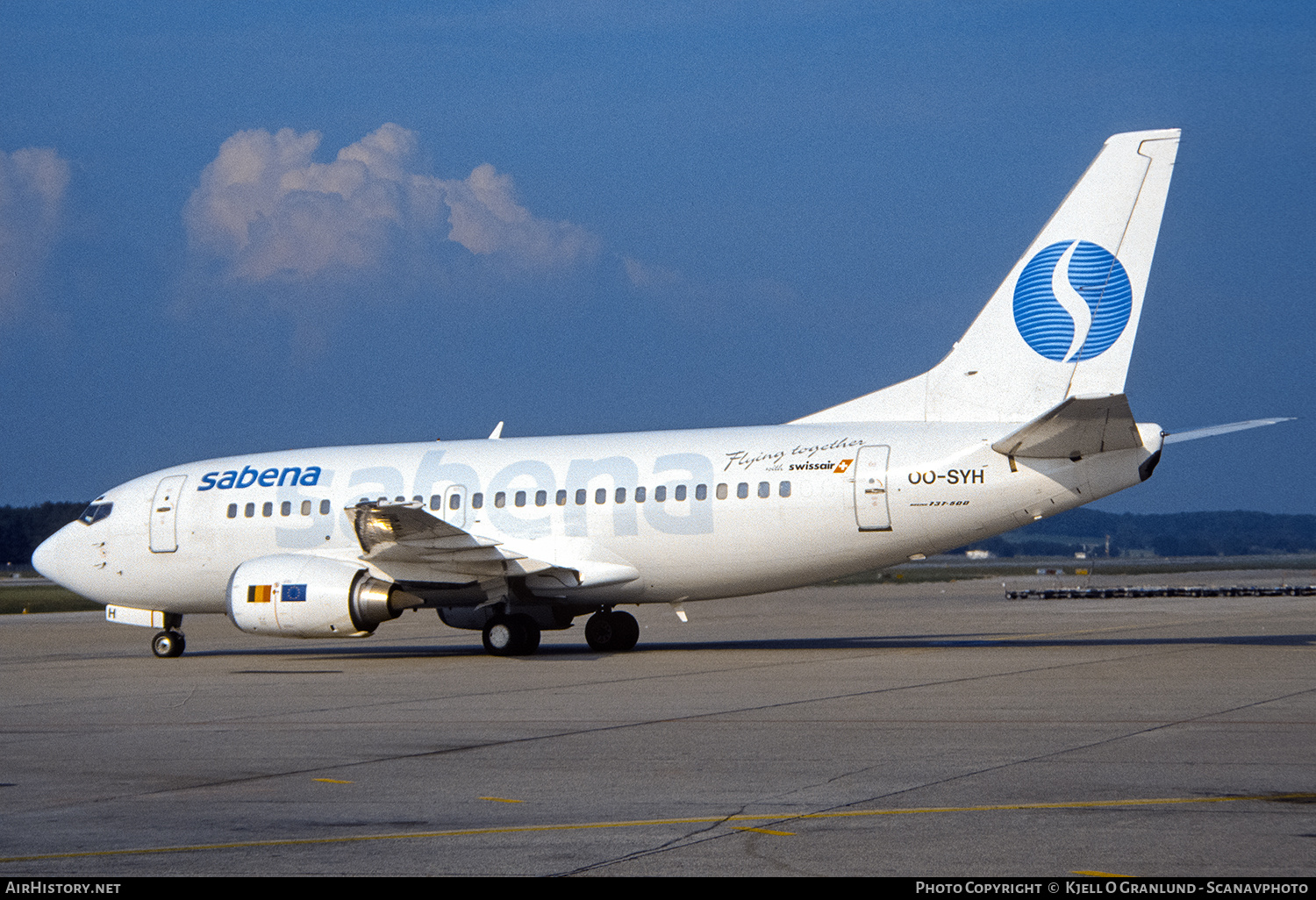 Aircraft Photo of OO-SYH | Boeing 737-529 | Sabena | AirHistory.net #669745