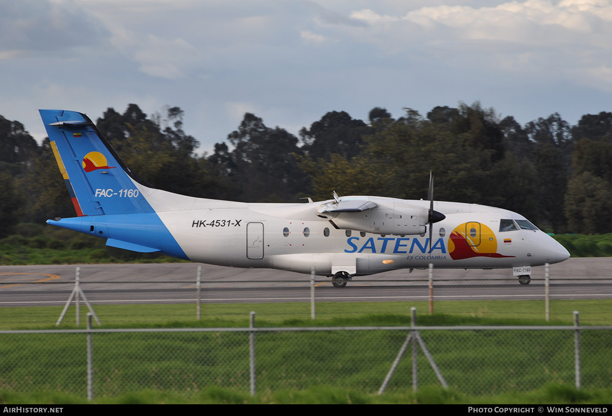 Aircraft Photo of FAC-1160 / HK-4531-X | Dornier 328-110 | Colombia - Satena | AirHistory.net #669751