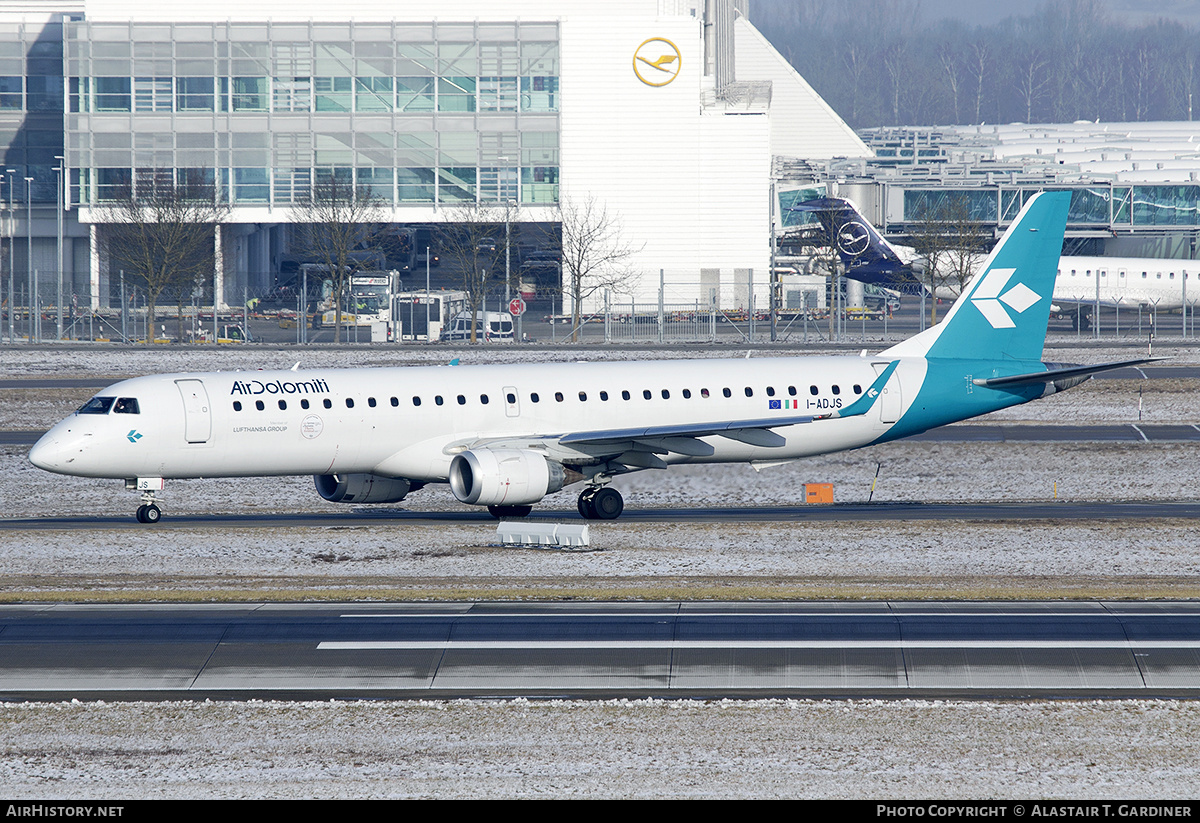 Aircraft Photo of I-ADJS | Embraer 195LR (ERJ-190-200LR) | Air Dolomiti | AirHistory.net #669764