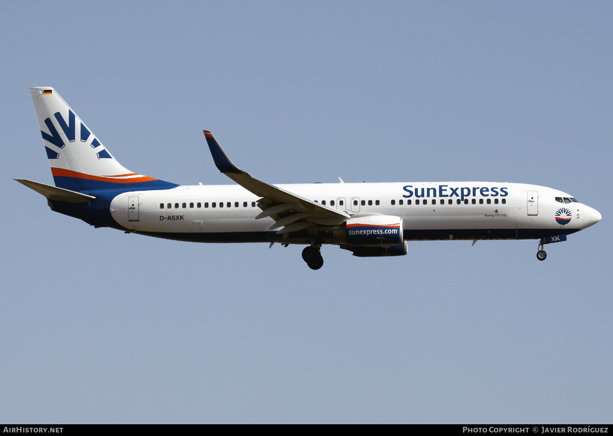 Aircraft Photo of D-ASXK | Boeing 737-86J | SunExpress | AirHistory.net #669771