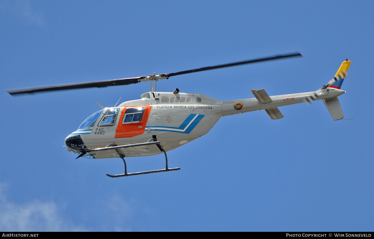 Aircraft Photo of FAC4482 | Bell 206B-3 JetRanger III | Colombia - Air Force | AirHistory.net #669807