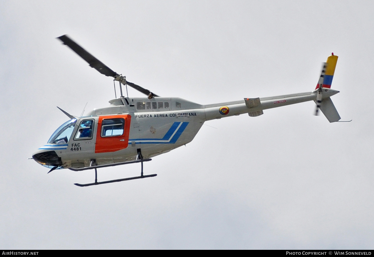 Aircraft Photo of FAC4481 | Bell 206B-3 JetRanger III | Colombia - Air Force | AirHistory.net #669871