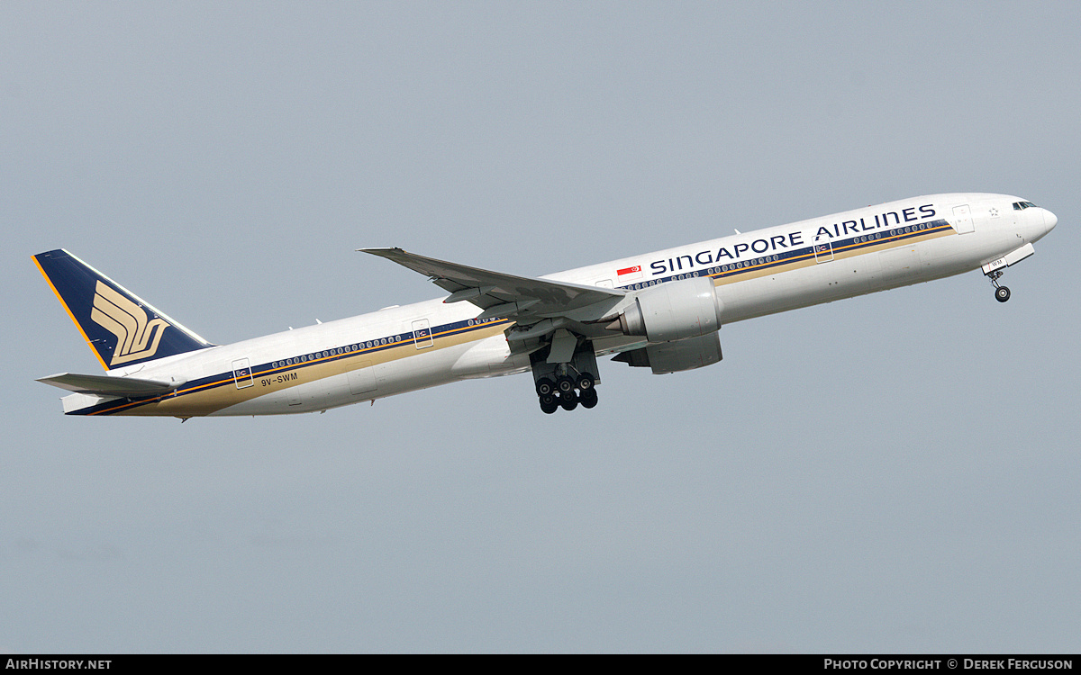 Aircraft Photo of 9V-SWM | Boeing 777-312/ER | Singapore Airlines | AirHistory.net #669900