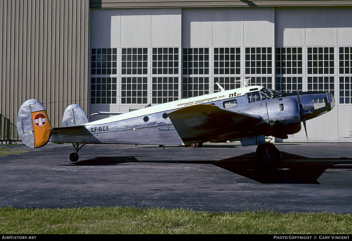 Aircraft Photo of CF-BCE | Beech D18S | NT Air - Northern Thunderbird Air | AirHistory.net #669913